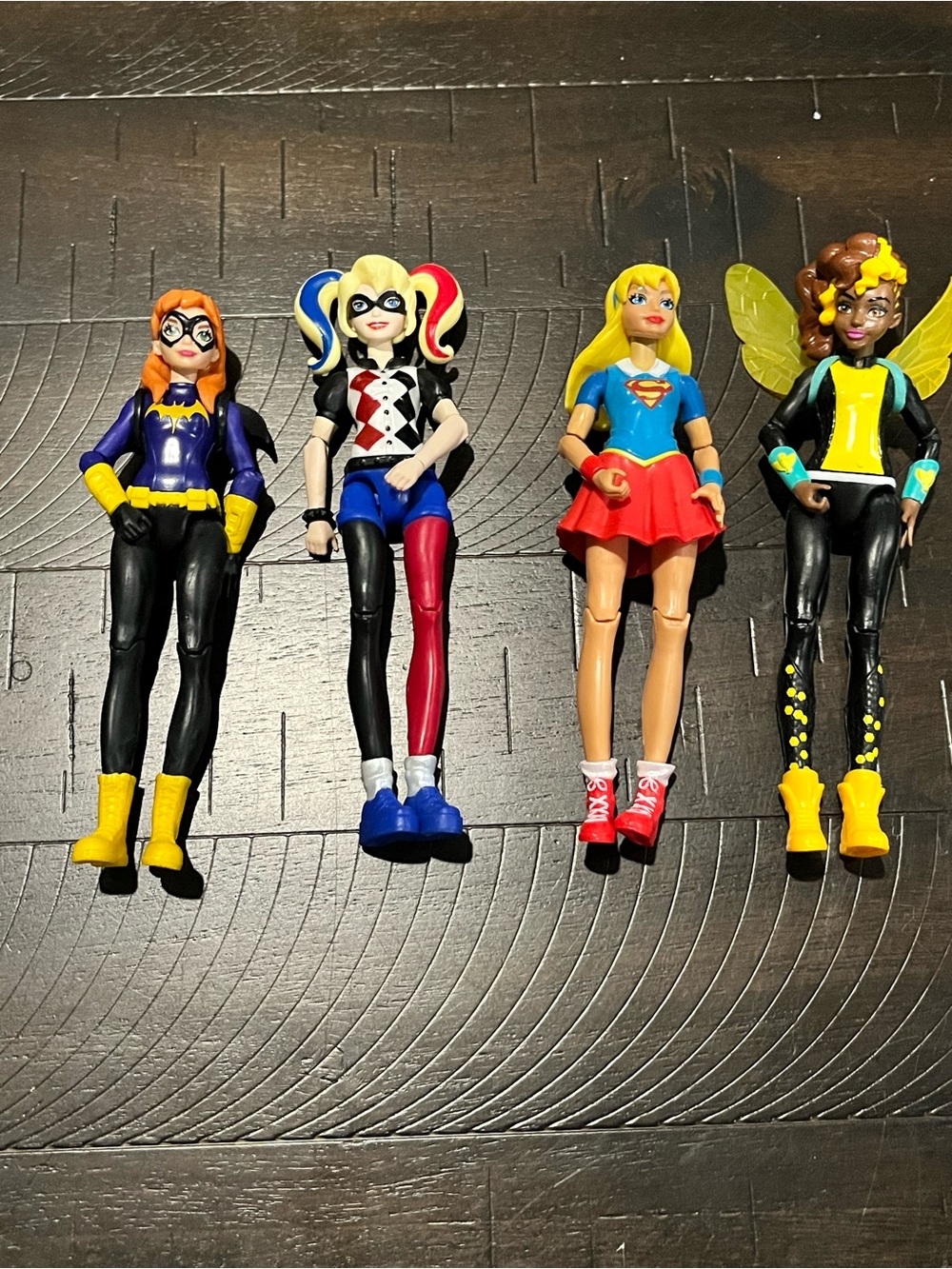 2015 DC Super Hero Girls set Bumblebee Supergirl Harley Quinn Batgirl 6”